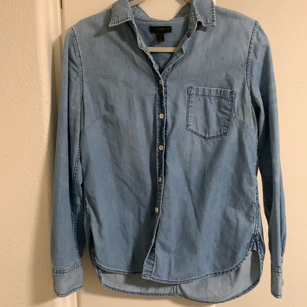 J Crew denim button up